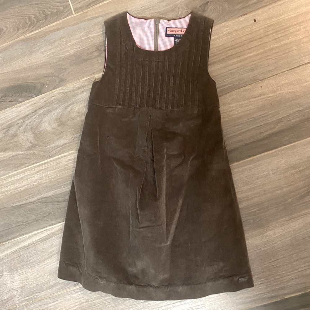 Vineyard Vines Dark Brown Kids Casual Dress